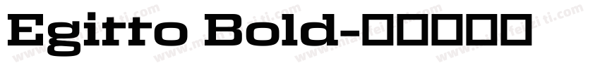 Egitto Bold字体转换